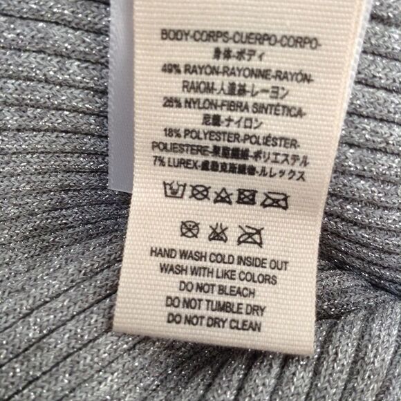 Anthropologie Steele Silvery Sleek V-Neck Jumpsuit - Picture 8 of 8